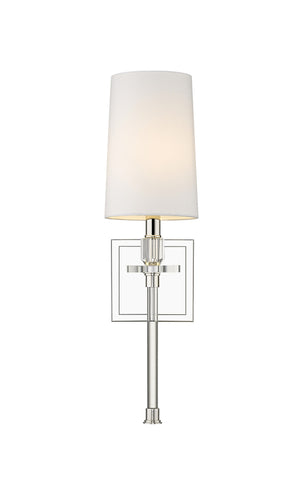 Sophia 1 Light Wall Sconce in Polished Nickel Finish