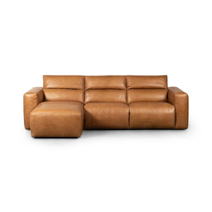 Radley Power Recliner 3-Piece Sectional W/ Chaise - Sonoma Butterscotch