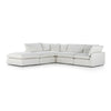 Stevie 4Pc Laf Sec Sofa W/Ottoman In Ivory