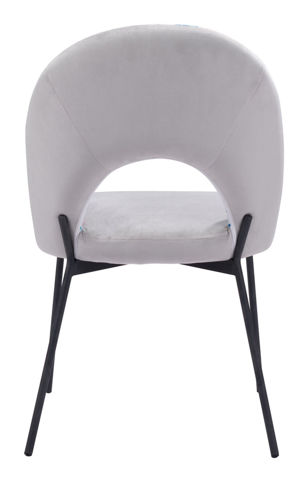 Torrey Dining Chair (Set of 2) Multicolor Print & Gray