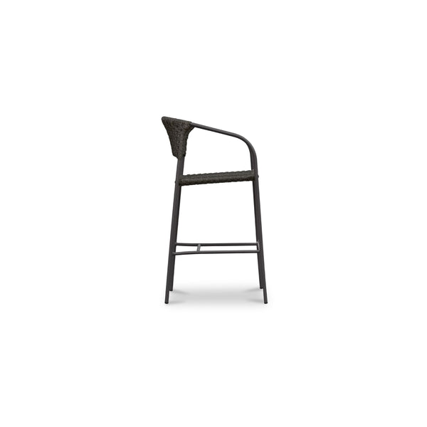 Moe's Zola Outdoor Bar Stool Dark Brown
