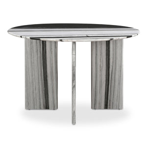 Moe's Celia Round Dining Table in Panda Marble
