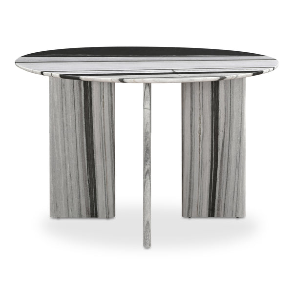 Moe's Celia Round Dining Table in Panda Marble