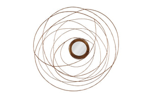 Nest Mirror, Chamcha Wood/Wire, Copper, Smallall