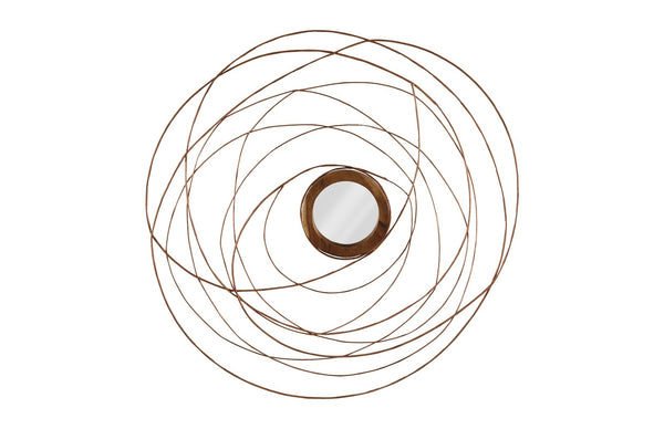 Nest Mirror, Chamcha Wood/Wire, Copper, Smallall