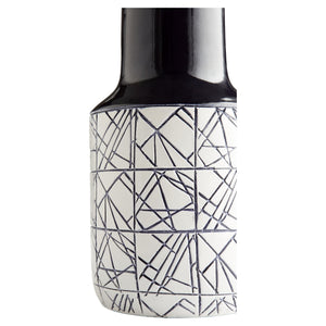 Large Dark Zenith Vase in Blue and White