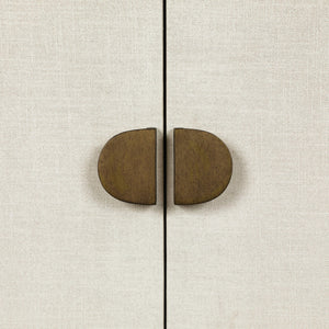 Cressida Bar Cabinet - Ivory Painted Linen
