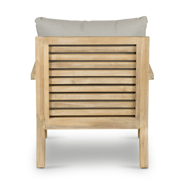 Amaya Outdoor Chair In Natural Acacia