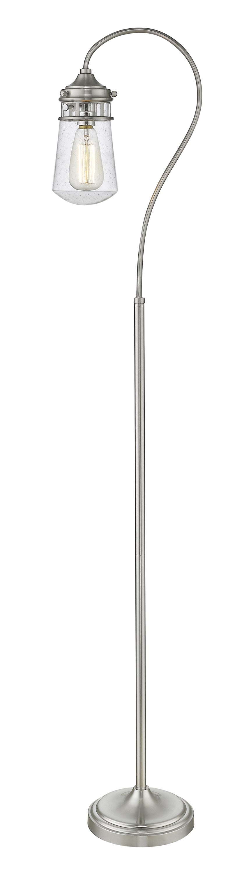 Celeste  1 Light Floor Lamp in Brushed Nickel Finish