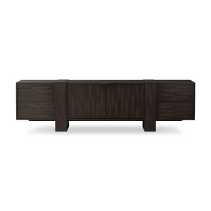 Fisher Media Console in Smoked Black Veneer'