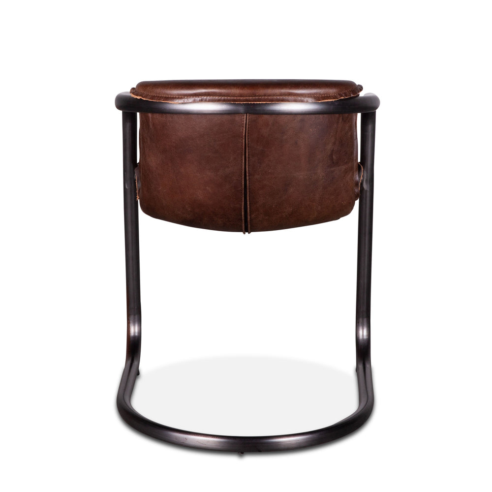 Portofino Leather Dining Chair Geisha Brown