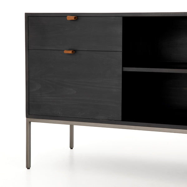 Trey Modular Filing Credenza in Black Wash