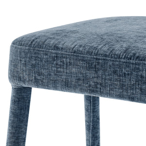 Rylee KD Chenille Backless Counter Stool, Millburry Blue 