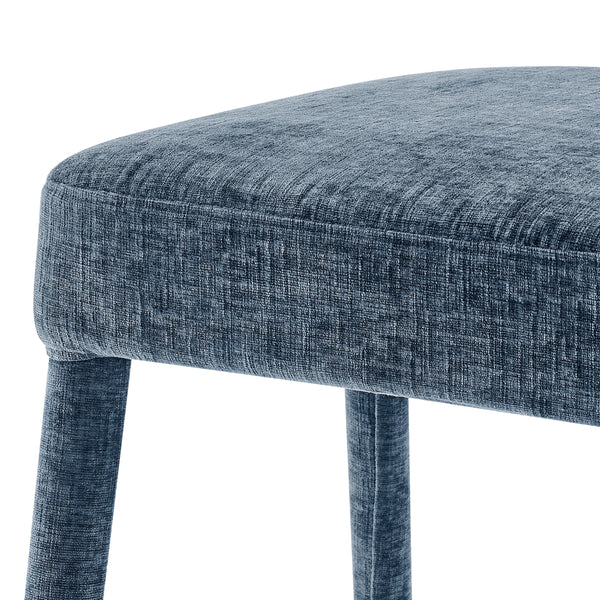 Rylee KD Chenille Backless Counter Stool, Millburry Blue 