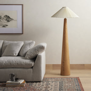 Nora Floor Lamp In Light Oak