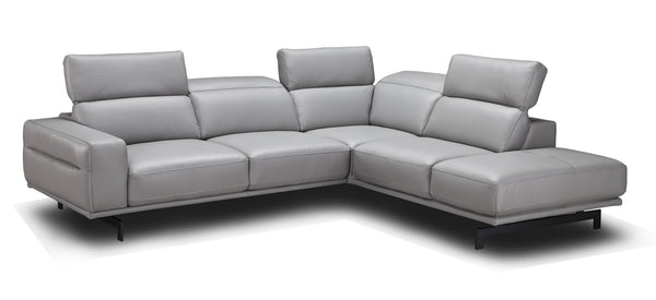 Rayan Light Grey Sectional in Right Facing