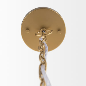 Tosha 1-Light Tapered Cotton Rope Drum Pendant