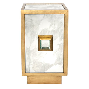 ANT MIR & GOLD LF ONE DR CABINET