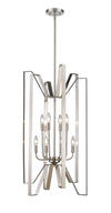 Marsala 8 Light Pendant in Brushed Nickel Finish
