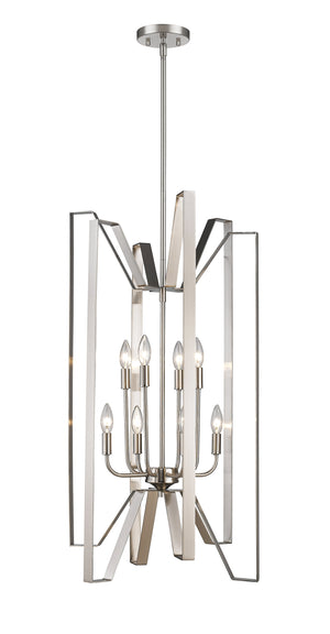 Marsala 8 Light Pendant in Brushed Nickel Finish