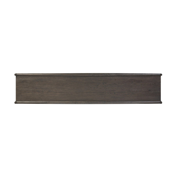 Glenview 6 Door Sideboard - Cracked Smoked Black Veneer