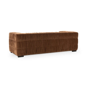 Afeela Upholstered Sofa - Bronze, Polyester & Wood