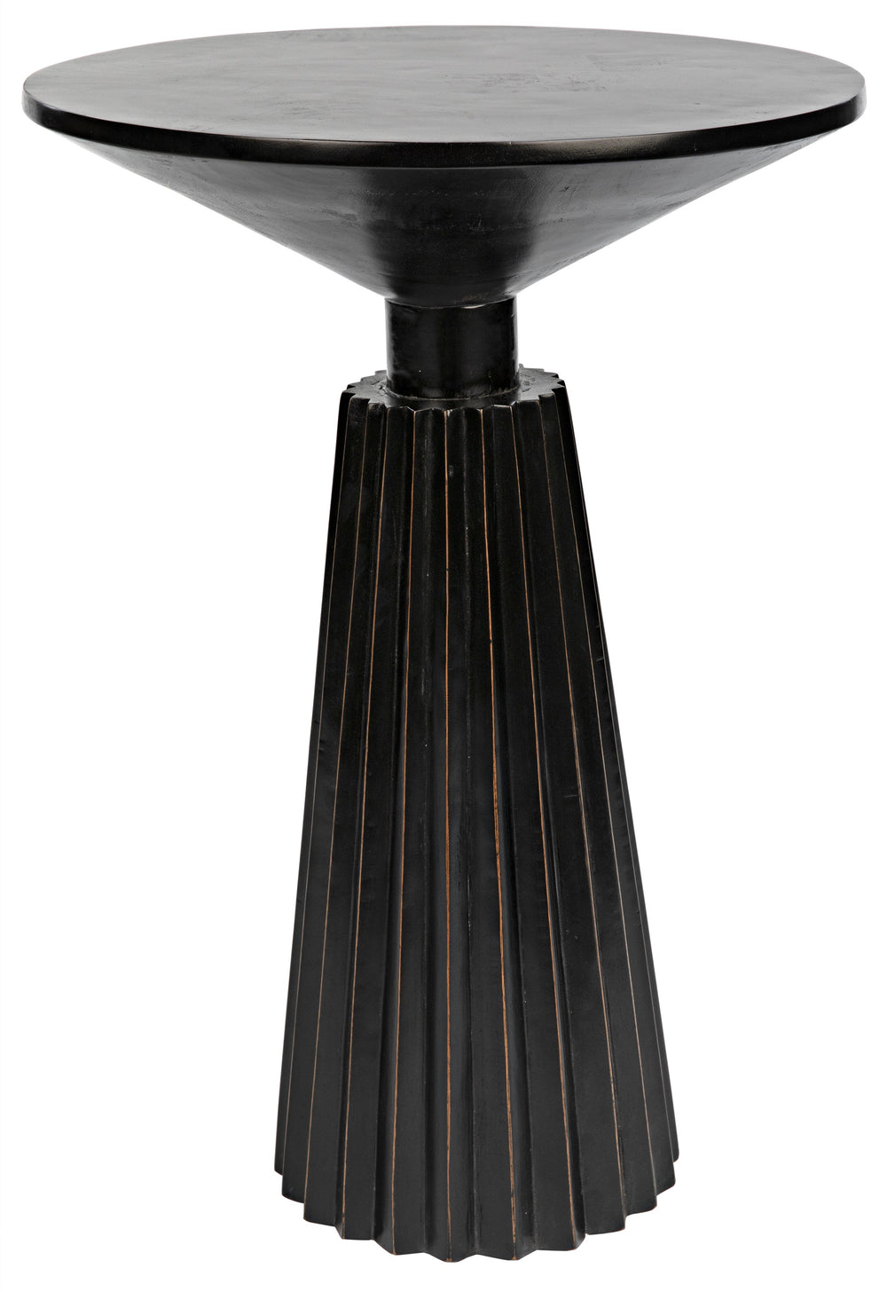 Orson Side Table, Hand Rubbed Black