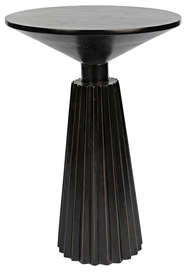Orson Side Table, Hand Rubbed Black