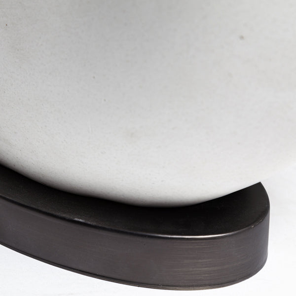 Celtica (26.8"H) White Resin Ring-Shaped Base Table Lamp