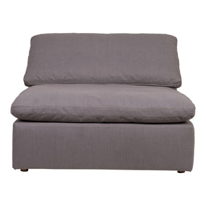 Moe's Clay Slipper Chair in Light Grey
