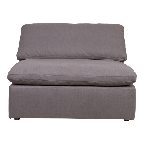 Moe's Clay Slipper Chair in Light Grey