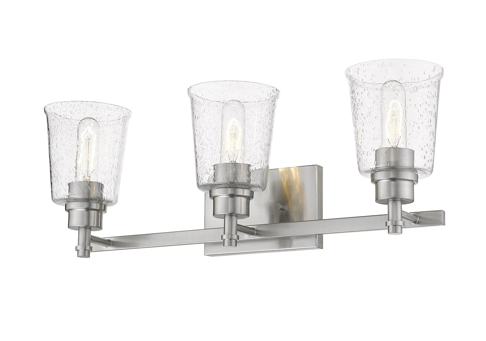 Bohin 3 Light Vanity in Brushed Nickel  Finish