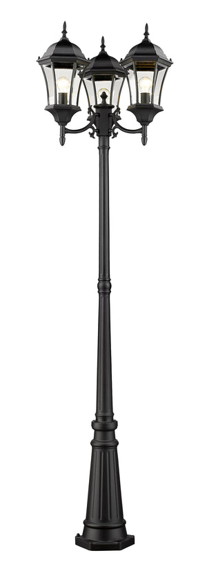 Wakefield Outdoor Post Light in Black Finish