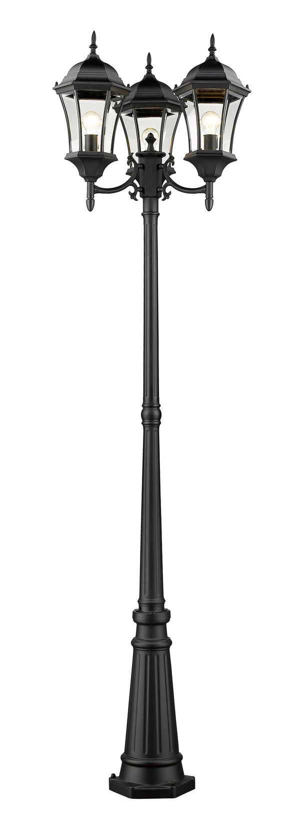 Wakefield Outdoor Post Light in Black Finish