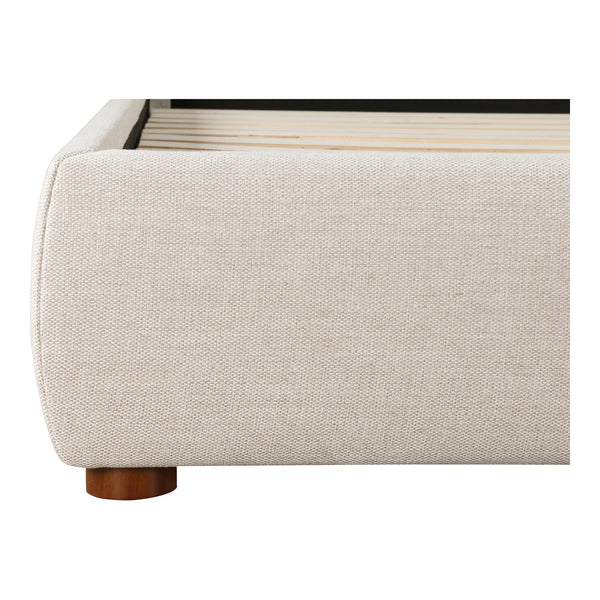 Moe's Luzon King Bed Tall Headboard in Beige