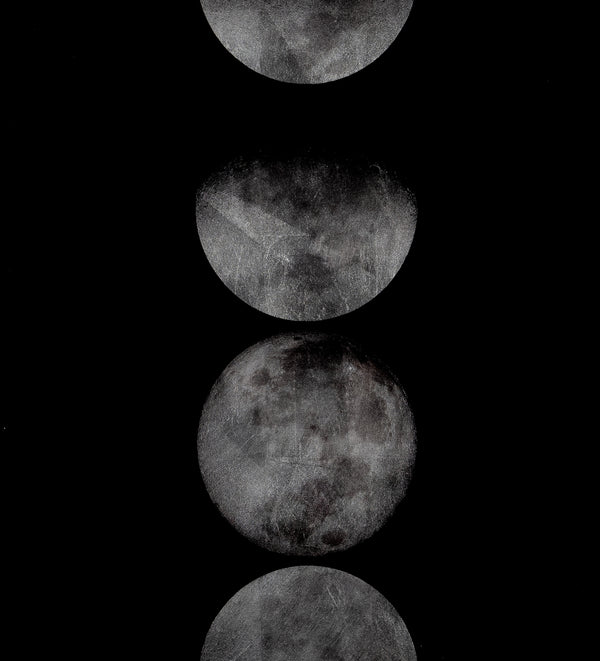 MOON PHASES - 72" X 30" - CHARCOAL FRAME
