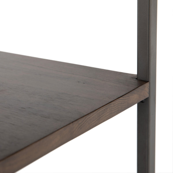 Trey Modular Wide Bookcase In Auburn Poplar