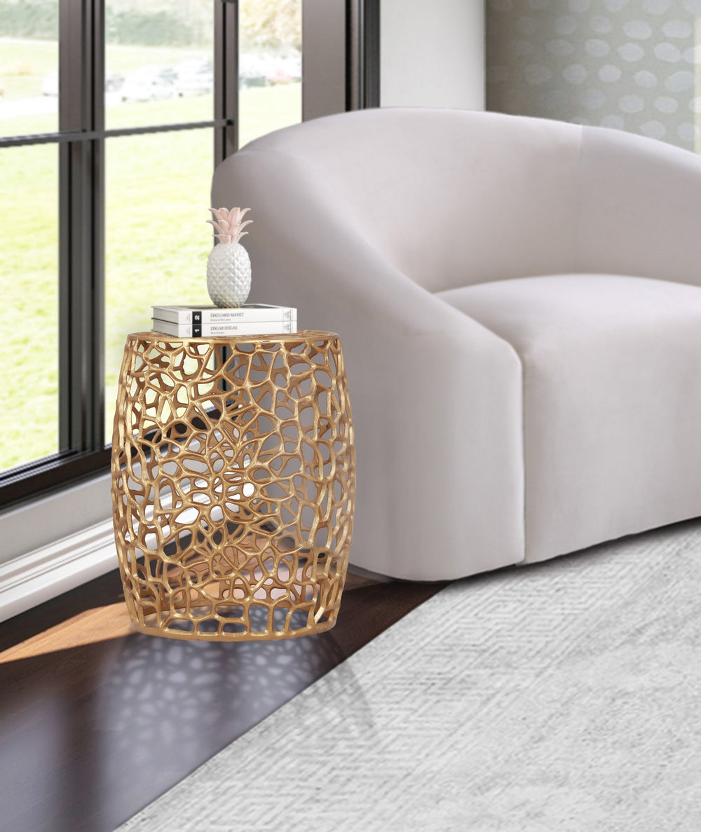 Glen End Table In Gold