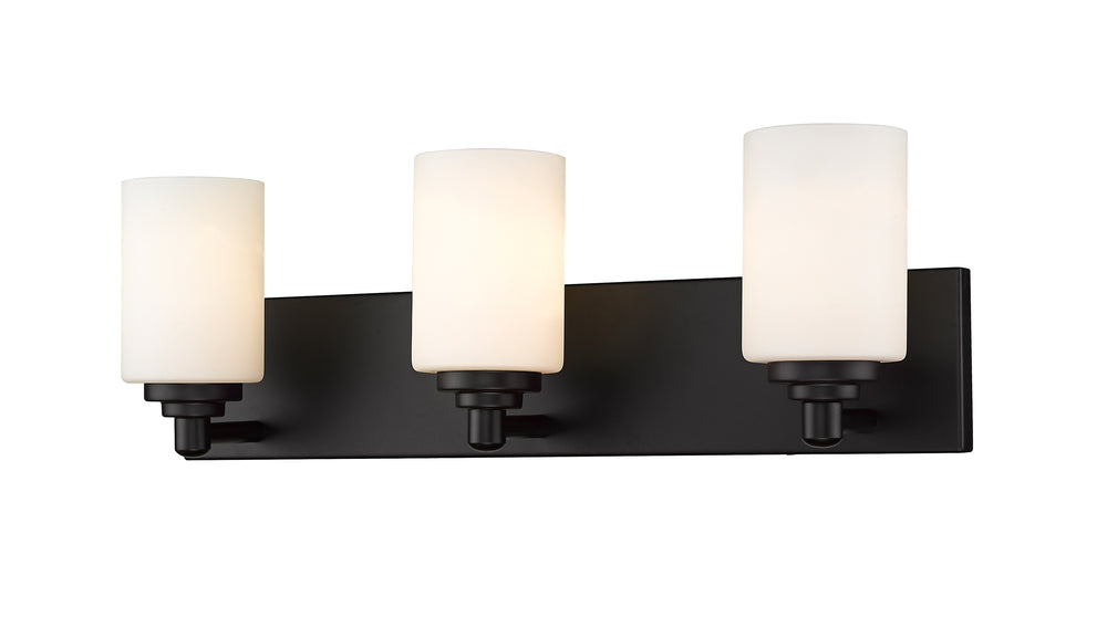 Soledad 3 Light Vanity in Matte Black Finish