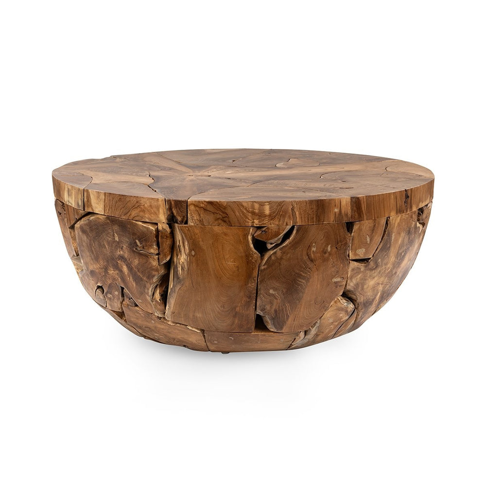 Garford Solid Wood Round Coffee Table - Natural