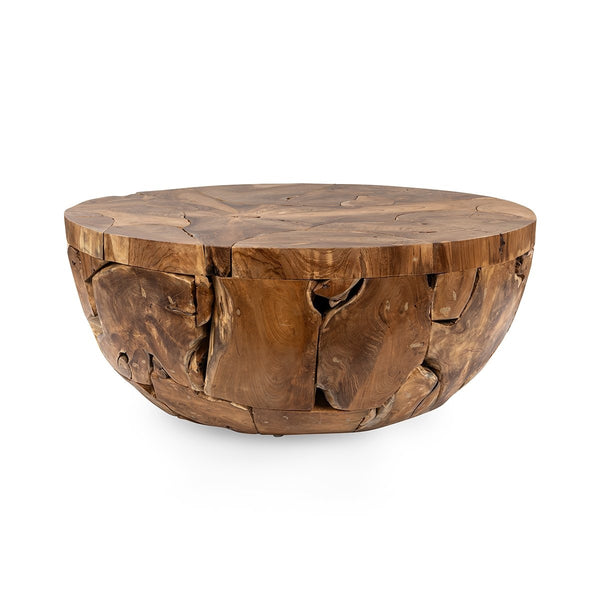 Garford Solid Wood Round Coffee Table - Natural