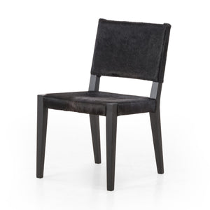 Villa Dining Chair In Dark Hair On Hide