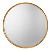 Refined Iron Round Wall Mirror, Gold