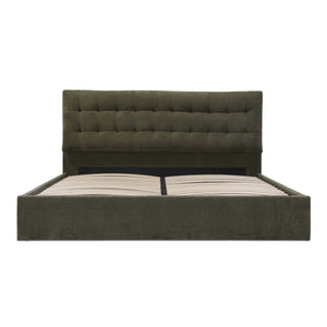 Moe's Sebastion King Storage Bed in Green