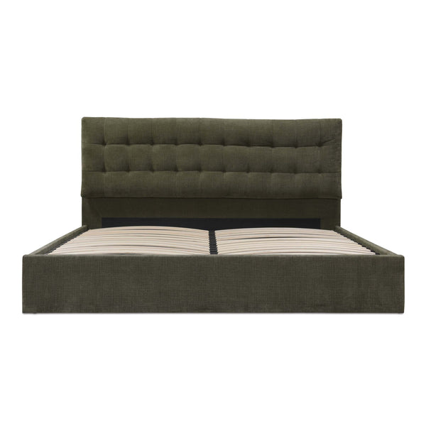 Moe's Sebastion King Storage Bed in Green