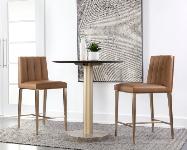 WILBUR COUNTER STOOL - MILLIKEN COGNAC