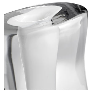Inverted Oppulence Vase in Clear
