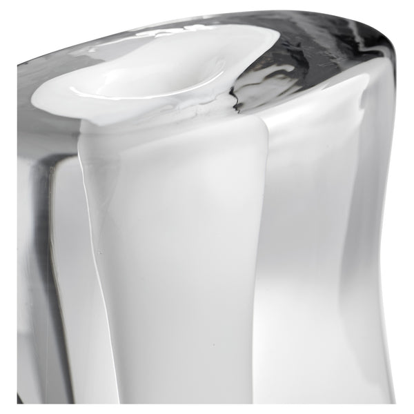 Inverted Oppulence Vase in Clear