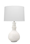 Droplet Ceramic Table Lamp, White