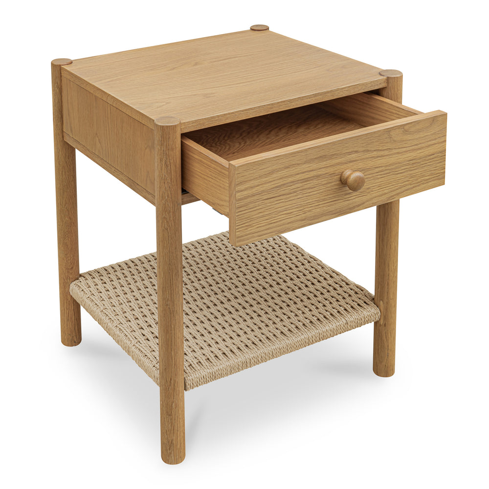Moe's Millie Nightstand Natural with Drawer